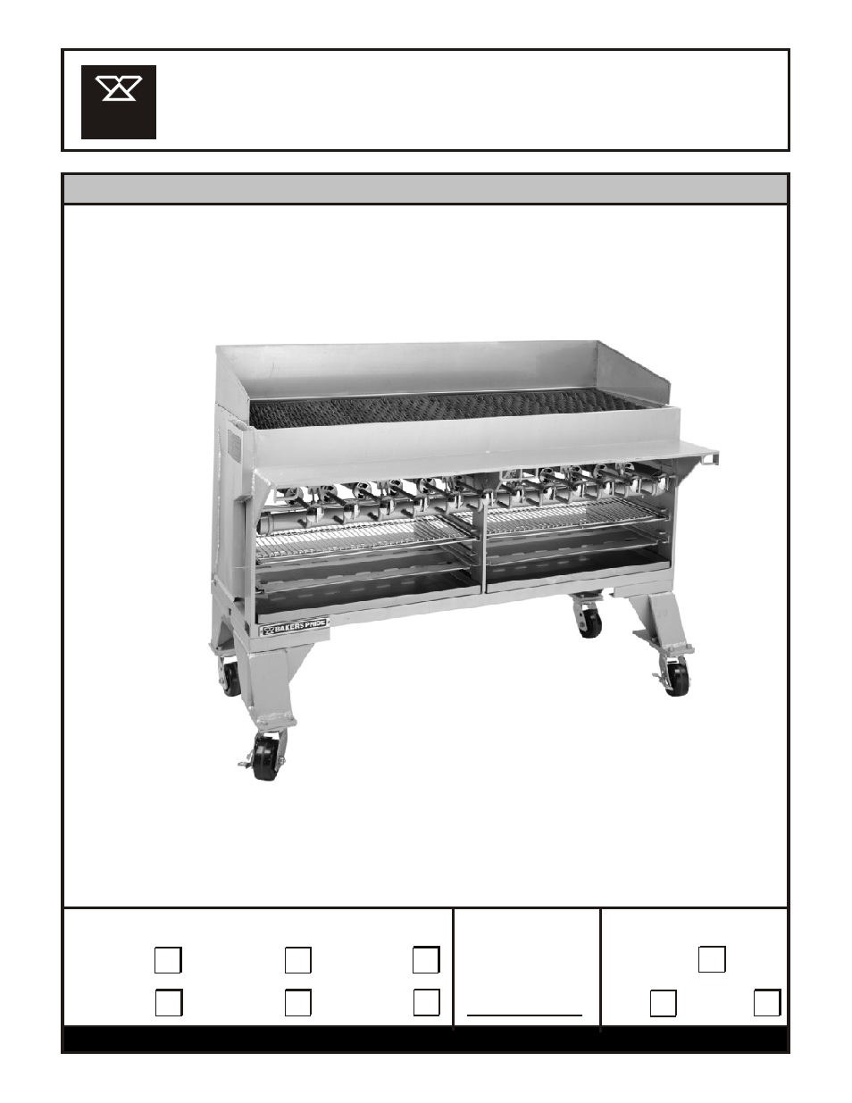 Bakers Pride SGBR-2, 3, 4, 5, 6, 7 User Manual | 4 pages