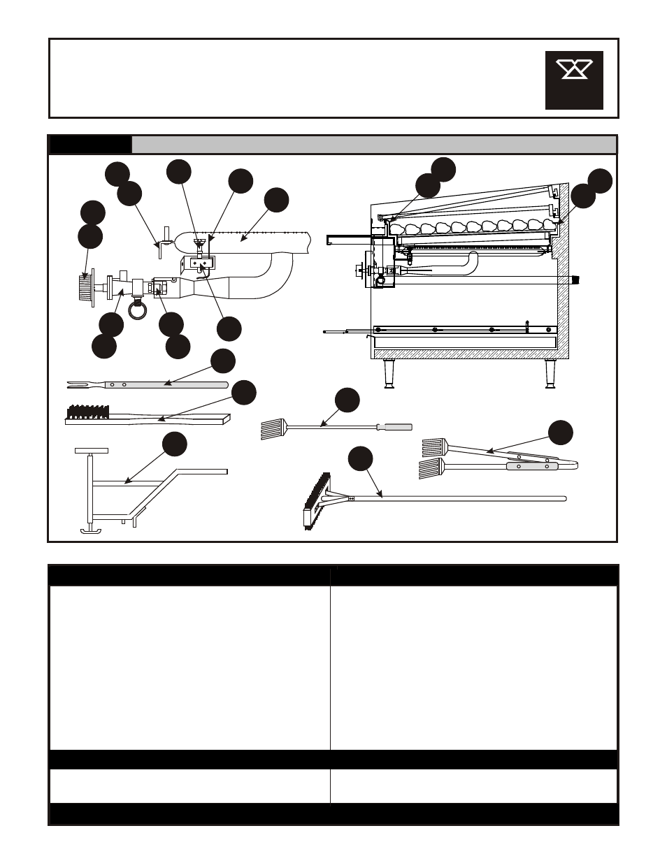 Ctb-72r/gs, Gas char broiler, Burner / accessories / supports | Bakers Pride CTB-72R/GS User Manual | Page 4 / 4