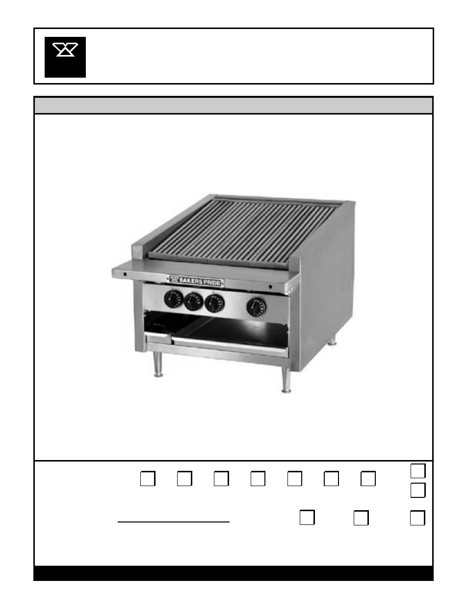 Bakers Pride L-R Series User Manual | 4 pages