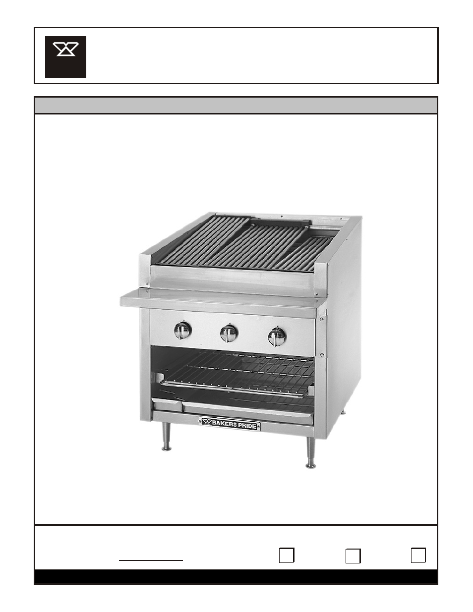 Bakers Pride CTB-60R/GS User Manual | 4 pages