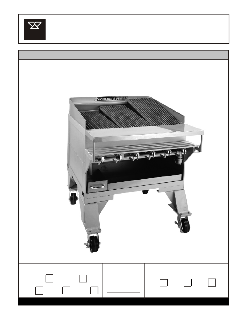 Bakers Pride CH-6, 8, 10, 12, 14 User Manual | 4 pages