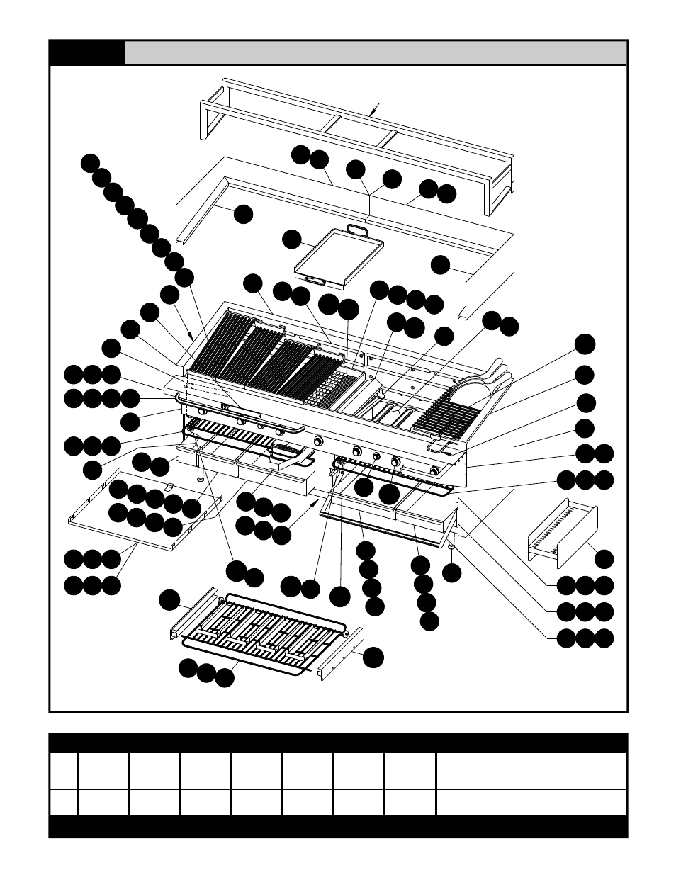 Exploded view (c-60 shown) | Bakers Pride C-R Series User Manual | Page 2 / 4