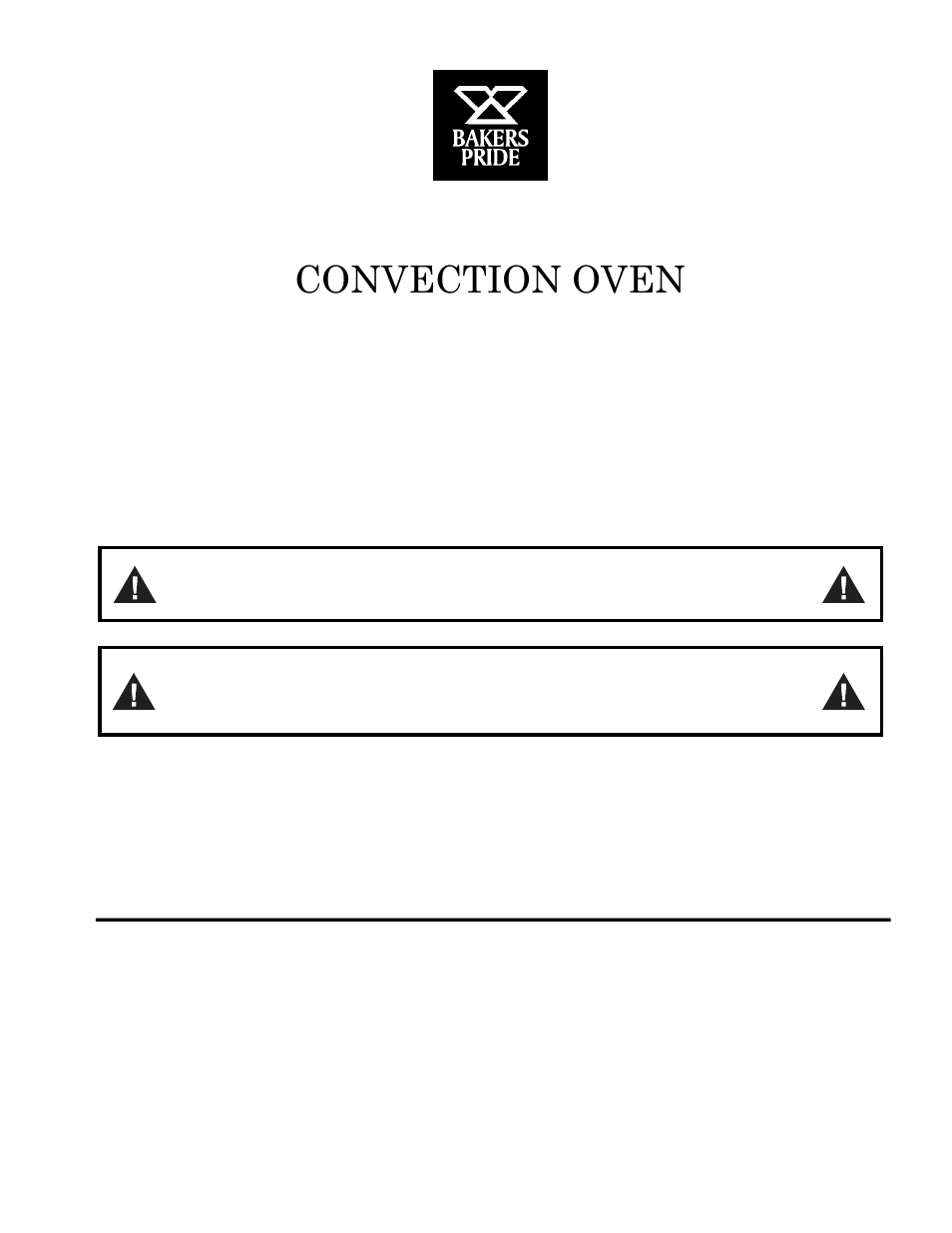 Bakers Pride BPCV-2-2W Manual User Manual | 14 pages