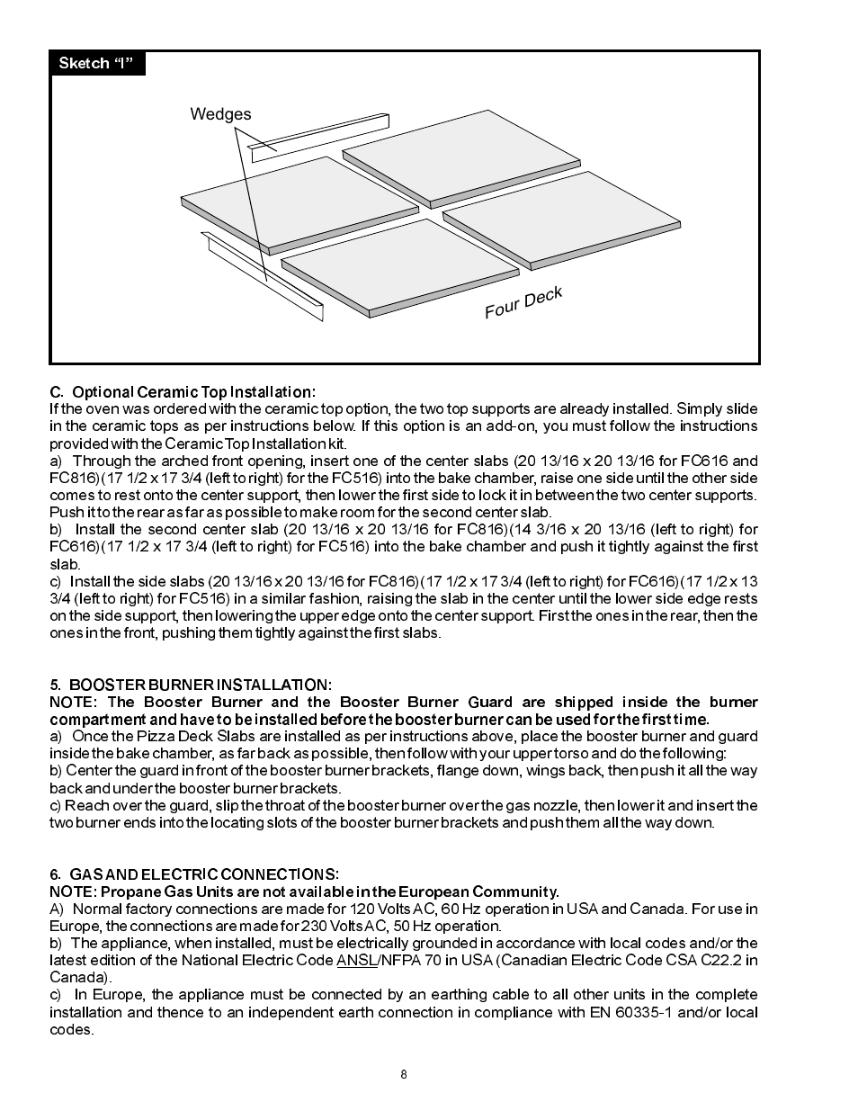 Bakers Pride FC-816 Manual User Manual | Page 8 / 16