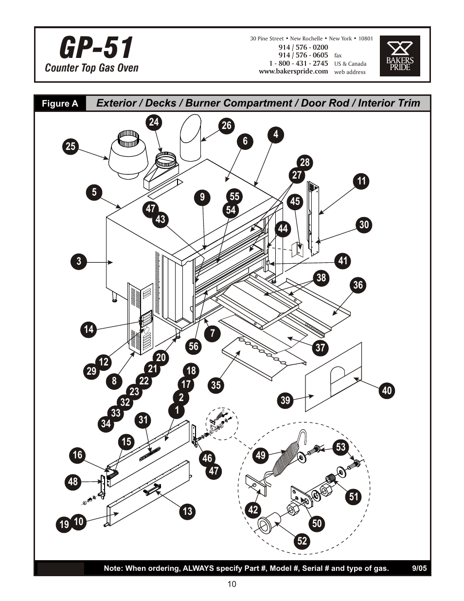Gp-51 | Bakers Pride GP-61 Manual User Manual | Page 10 / 16