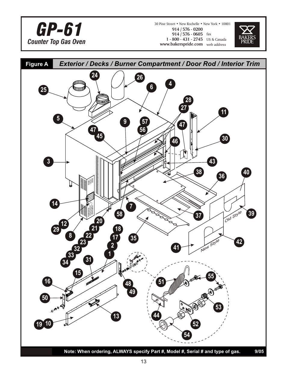 Gp-61 | Bakers Pride GP-61 Manual User Manual | Page 13 / 16