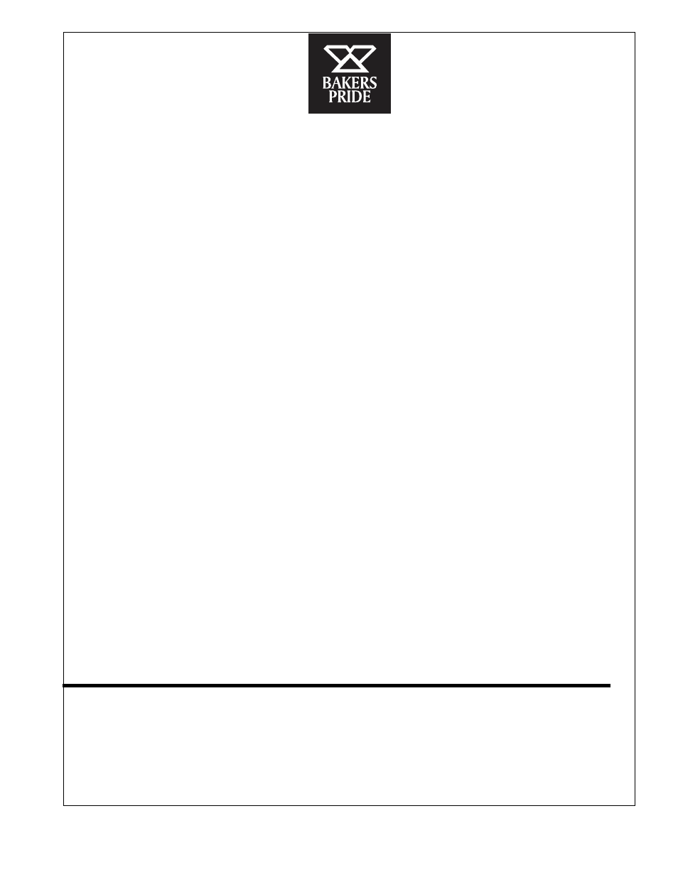 Bakers Pride BPSB Manual User Manual | Page 8 / 8