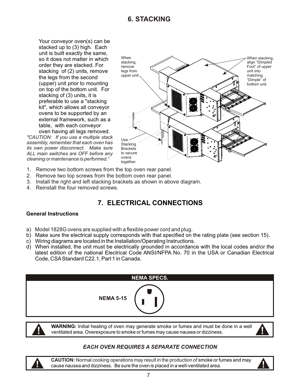 Bakers Pride VH1828G Manual User Manual | Page 7 / 32