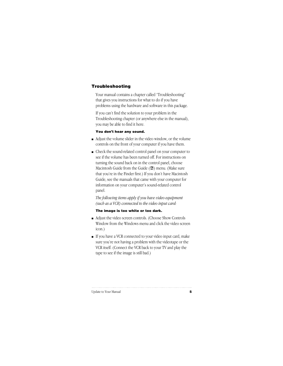 Apple TV/Video System User Manual | Page 5 / 8