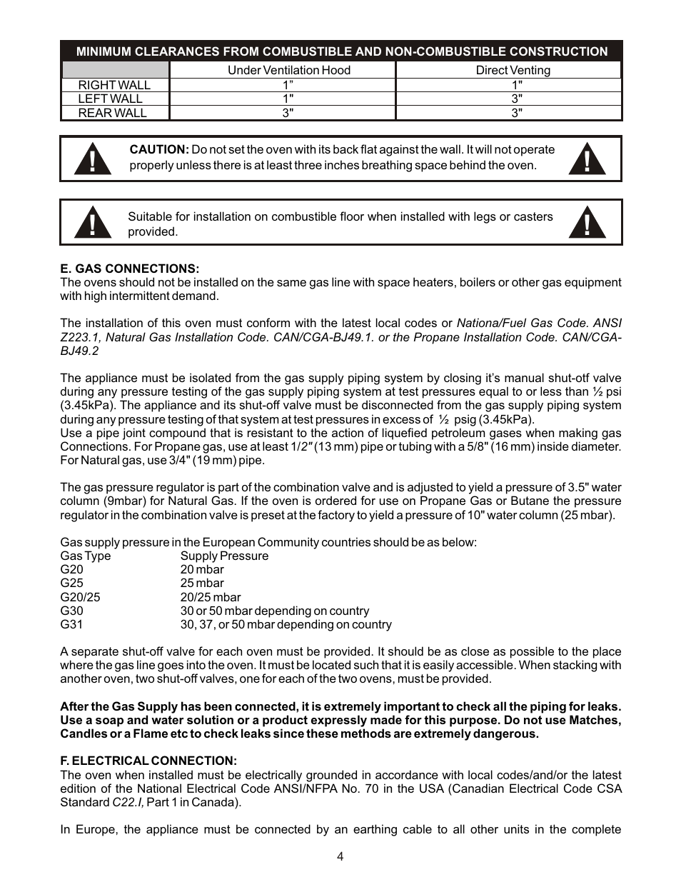 Bakers Pride CO11-G Manual User Manual | Page 4 / 16