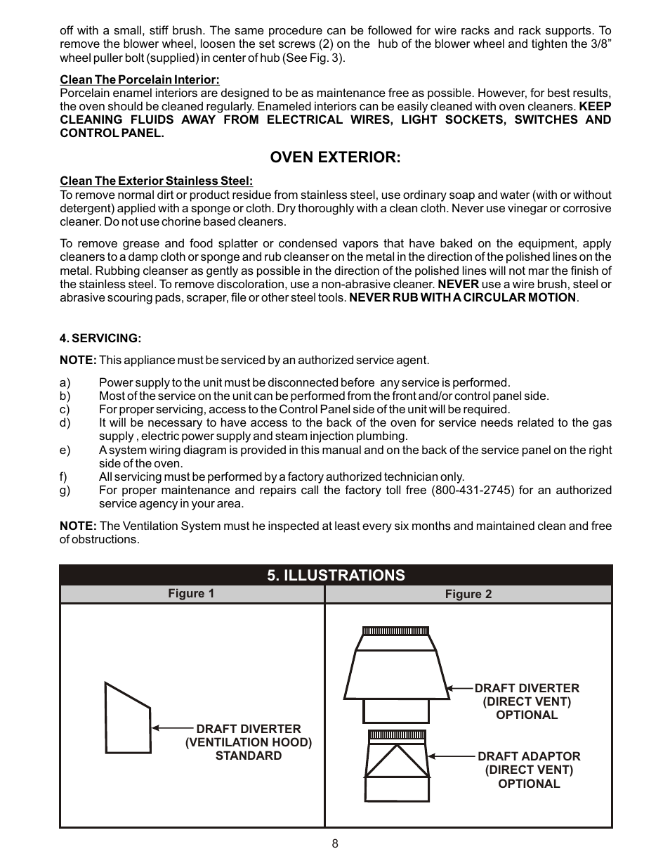 Oven exterior, Illustrations | Bakers Pride CO11-G Manual User Manual | Page 8 / 16
