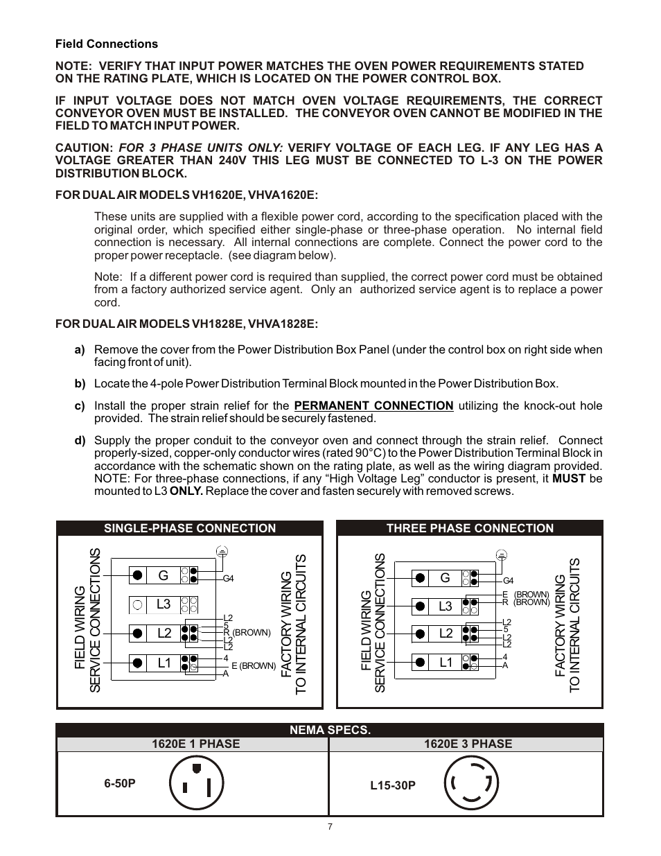 Bakers Pride VHVA1828E Manual User Manual | Page 7 / 48