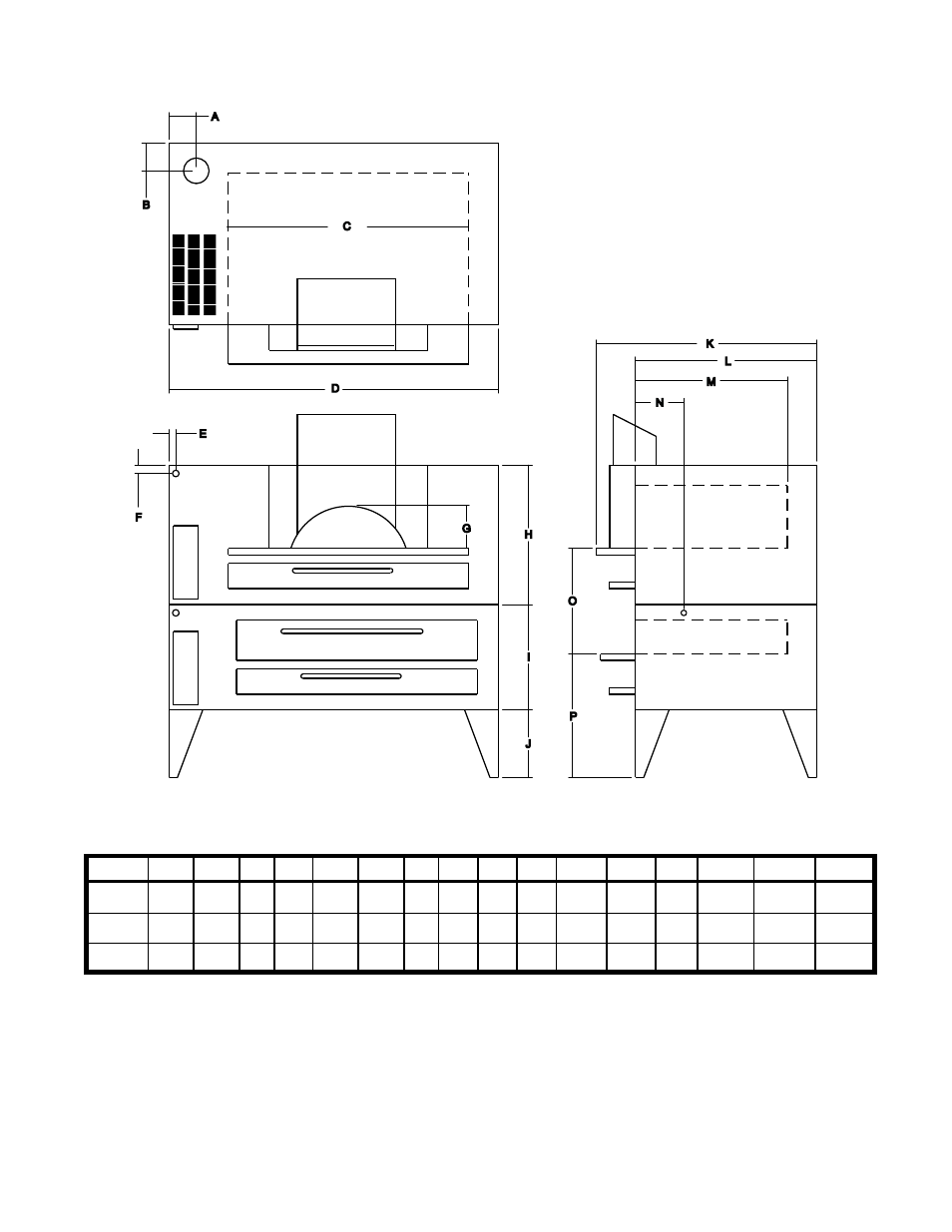 Dimensions and specifications | Bakers Pride 616 Manual User Manual | Page 7 / 24