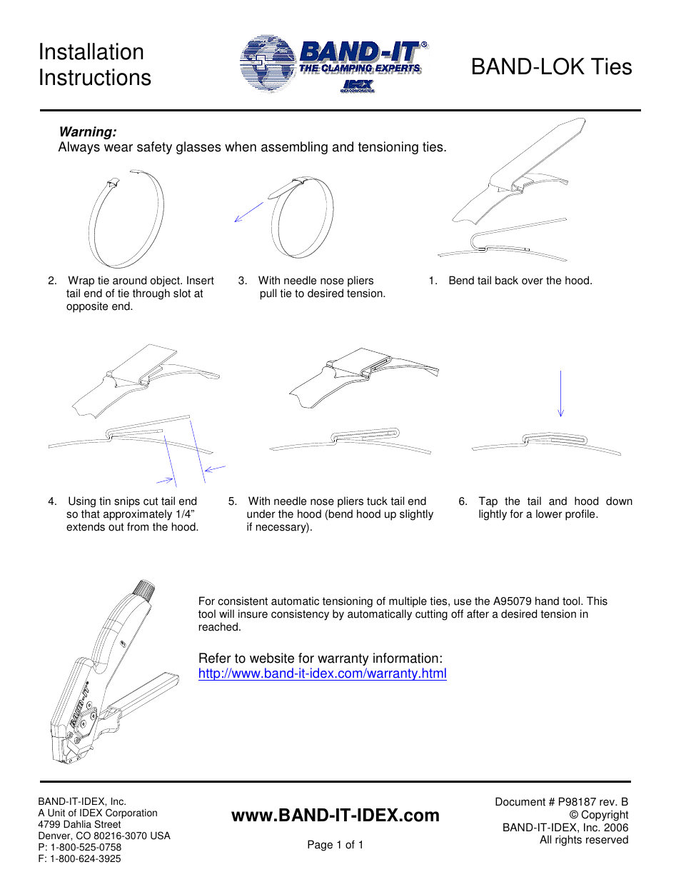 BAND-IT Ball-Lok Installation User Manual | 1 page