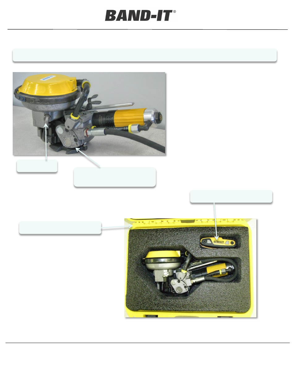 Operating manual | BAND-IT BT1000 Boss Tool User Manual | Page 4 / 11