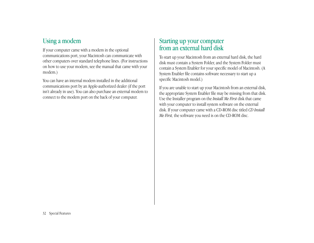 Using a modem | Apple Macintosh LC 575 User Manual | Page 38 / 47