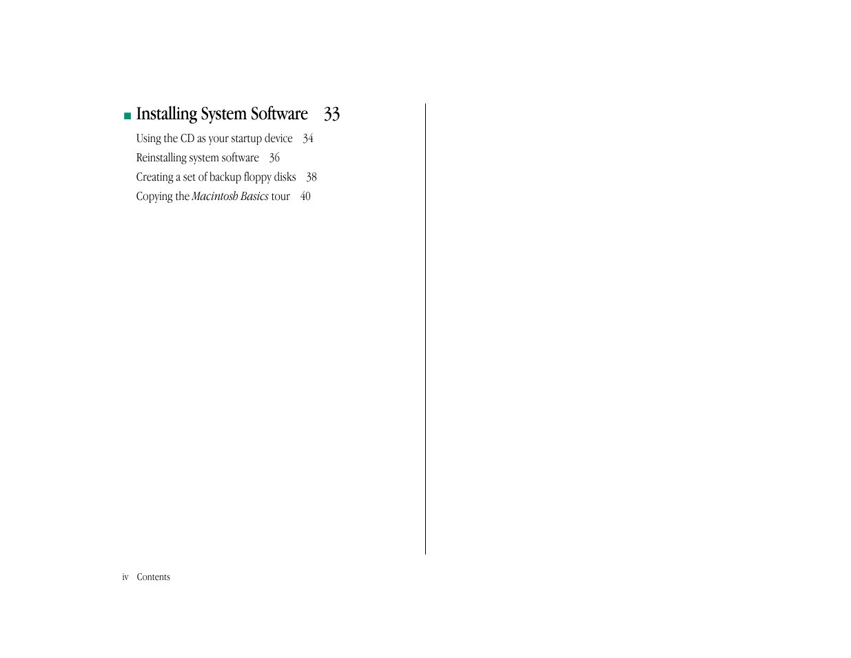 Minstalling system software 33 | Apple Macintosh LC 575 User Manual | Page 4 / 47