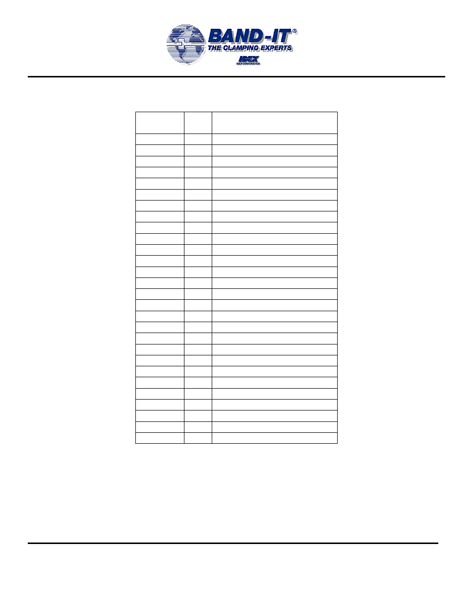 Id200 series imprinter repair parts list | BAND-IT ID200 Series Imprinter User Manual | Page 12 / 14