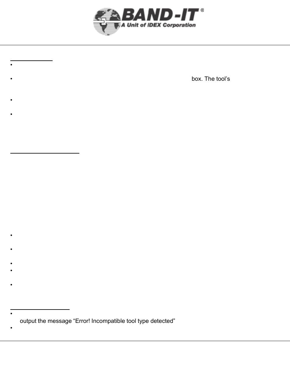 It0750-ab, 33 of 38, Mini tie-lok tool | Tension cylinder pressure monitoring system | BAND-IT IT0750-AB Mini Tie-Lok Tool User Manual | Page 33 / 38