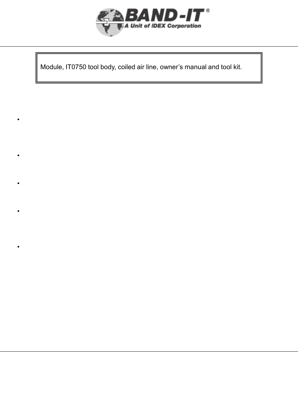 It0750-ab, Air system, 6 of 38 | Mini tie-lok tool | BAND-IT IT0750-AB Mini Tie-Lok Tool User Manual | Page 6 / 38