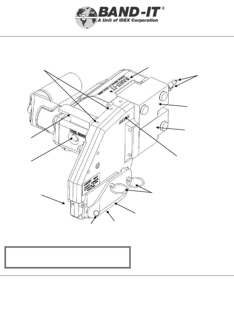 It0750-ab, It0750-ab tool body, Parts identification | 7 of 38, Mini tie-lok tool | BAND-IT IT0750-AB Mini Tie-Lok Tool User Manual | Page 7 / 38