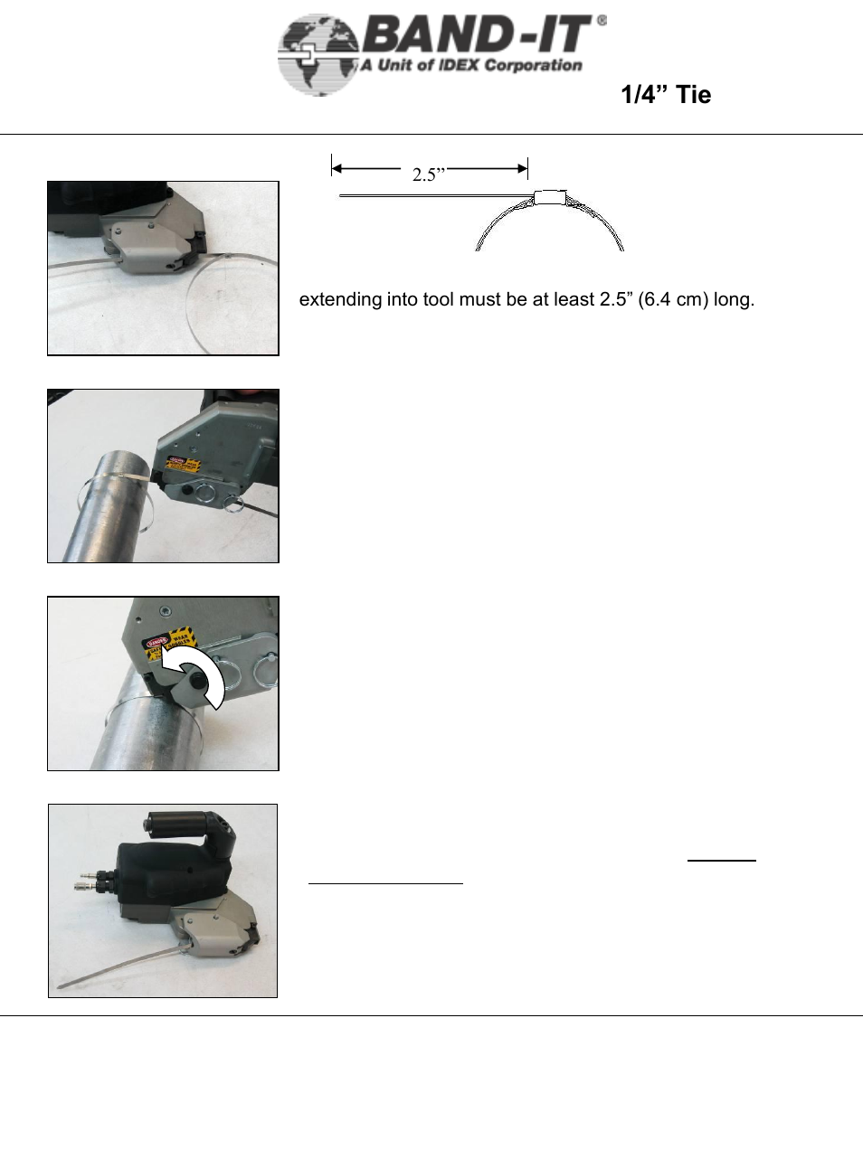 It1000-ab, Operating instructions, 15 of 38 | 1/4” tie-lok, Tool | BAND-IT IT1000-AB 1/4 Tie-Lok Tool User Manual | Page 15 / 38