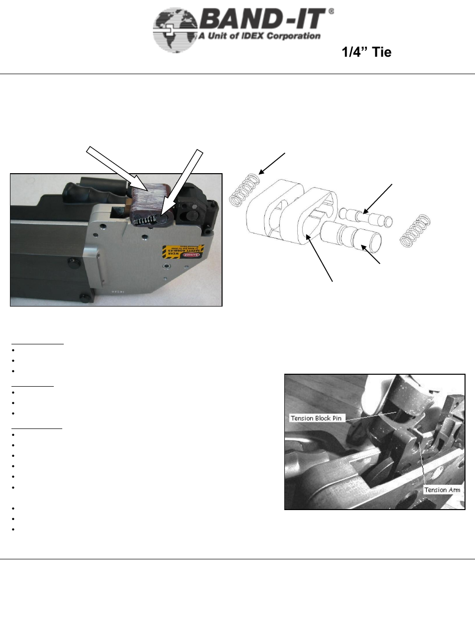 It1000-ab, Maintenance, 24 of 38 | 1/4” tie-lok, Tool | BAND-IT IT1000-AB 1/4 Tie-Lok Tool User Manual | Page 24 / 38