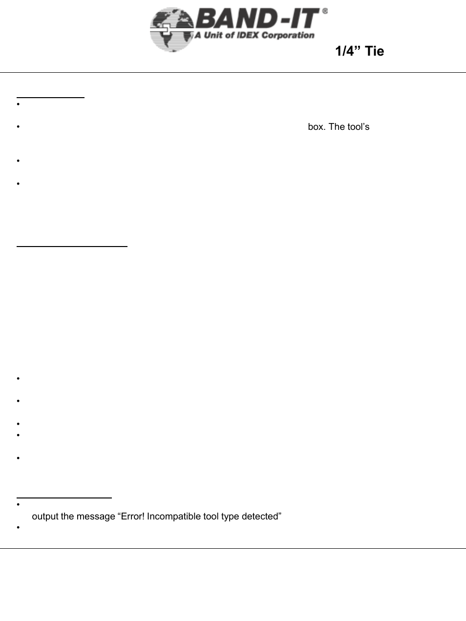 It1000-ab, 33 of 38, 1/4” tie-lok | Tool, Tension cylinder pressure monitoring system | BAND-IT IT1000-AB 1/4 Tie-Lok Tool User Manual | Page 33 / 38