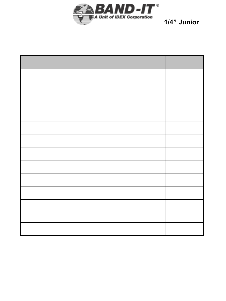 It2000-ab | BAND-IT IT2000-AB 1/4 Junior Tool User Manual | Page 2 / 38