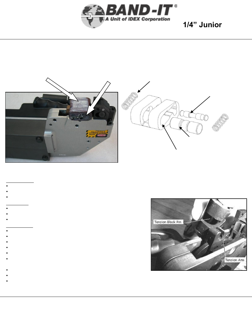 It2000-ab, Maintenance, 24 of 38 | 1/4” junior, Tool | BAND-IT IT2000-AB 1/4 Junior Tool User Manual | Page 24 / 38