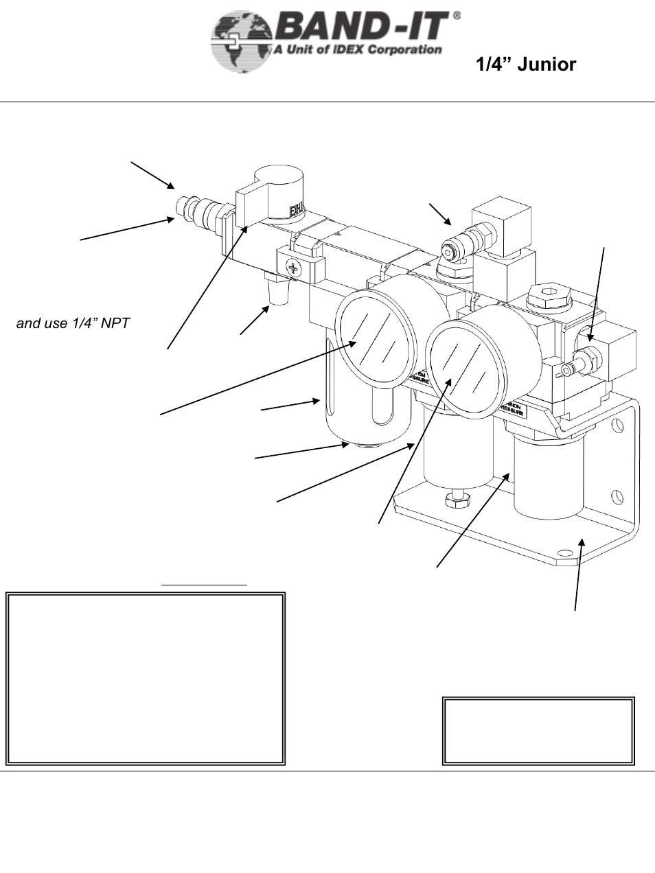 It2000-ab, Air controller module, Air system | 5 of 38, 1/4” junior, Tool | BAND-IT IT2000-AB 1/4 Junior Tool User Manual | Page 5 / 38