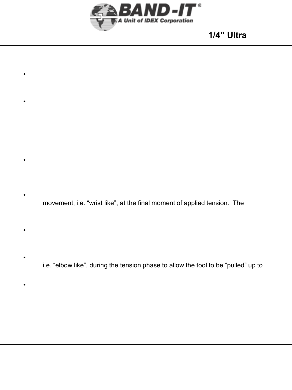 It3000-ab, Remote operation & fixturing tips, 12 of 28 | 1/4” ultra-lok tool | BAND-IT IT3000-AB 1/4 Ultra-Lok Tool User Manual | Page 12 / 28