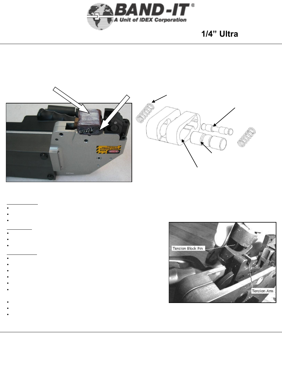 It3000-ab, Maintenance, 24 of 28 | 1/4” ultra-lok tool | BAND-IT IT3000-AB 1/4 Ultra-Lok Tool User Manual | Page 24 / 28