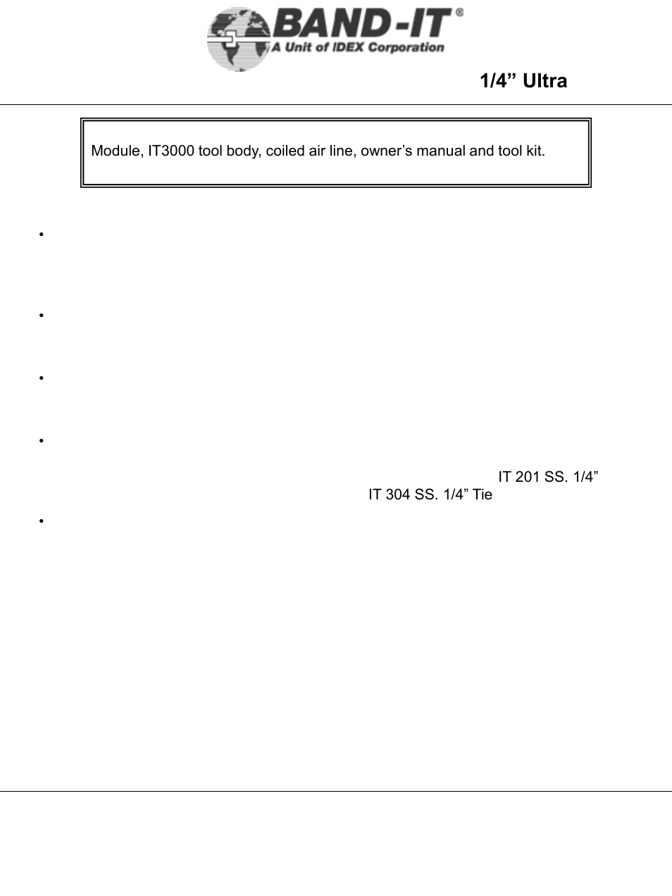 It3000-ab, Air system, 6 of 28 | 1/4” ultra-lok tool | BAND-IT IT3000-AB 1/4 Ultra-Lok Tool User Manual | Page 6 / 28