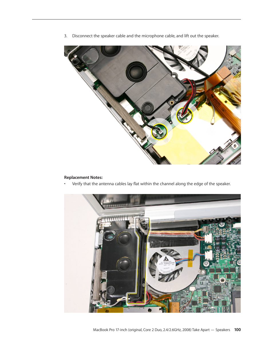 Apple MacBook Pro 17-inch (original, Core 2 Duo, 2.4GHz, Late 2007 CTO, Early 2008, and Late 2008) User Manual | Page 100 / 204