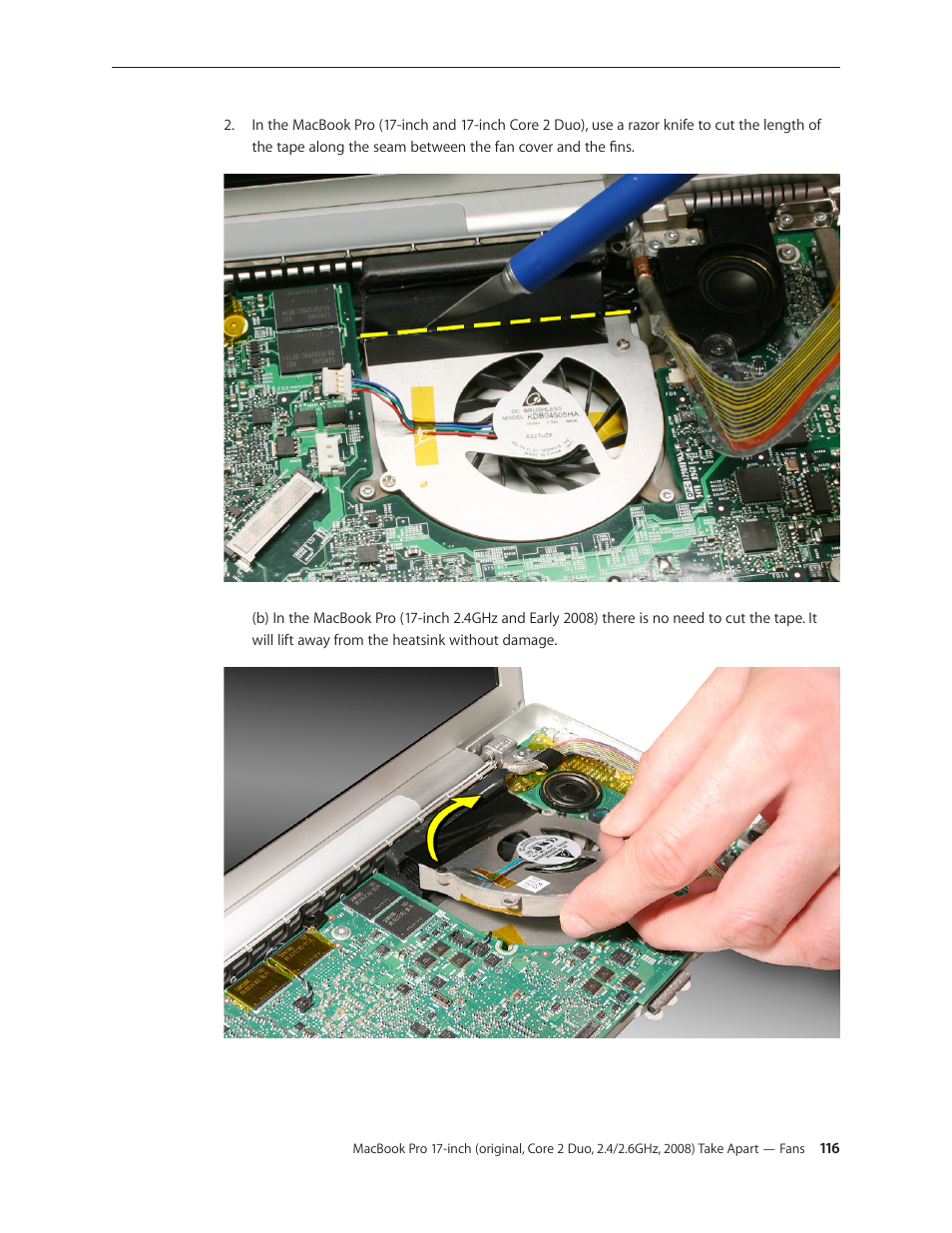 Apple MacBook Pro 17-inch (original, Core 2 Duo, 2.4GHz, Late 2007 CTO, Early 2008, and Late 2008) User Manual | Page 116 / 204