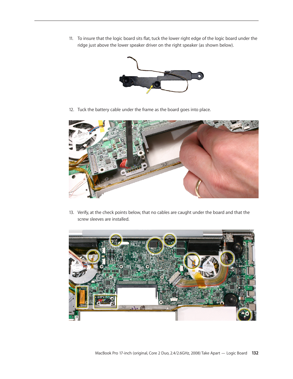 Apple MacBook Pro 17-inch (original, Core 2 Duo, 2.4GHz, Late 2007 CTO, Early 2008, and Late 2008) User Manual | Page 132 / 204