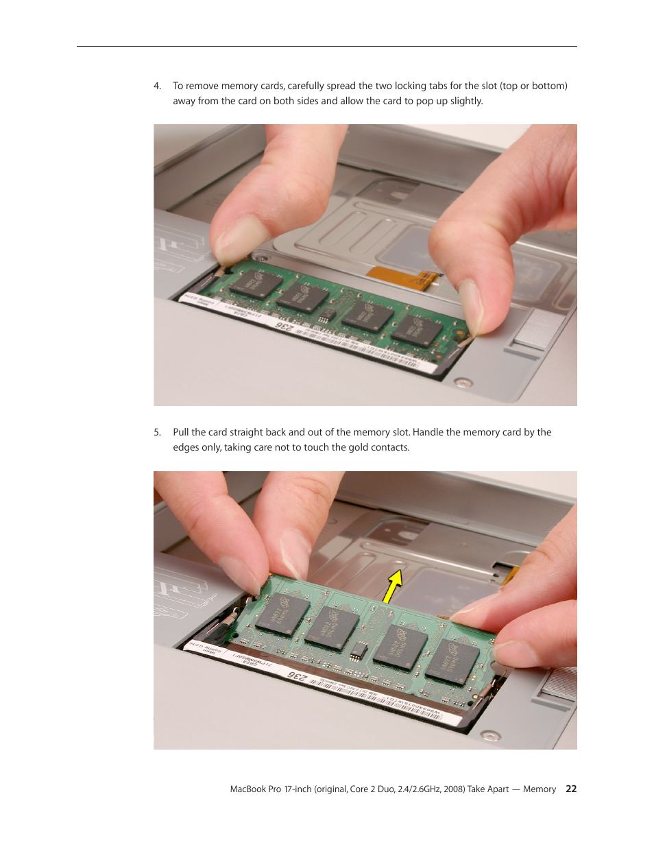 Apple MacBook Pro 17-inch (original, Core 2 Duo, 2.4GHz, Late 2007 CTO, Early 2008, and Late 2008) User Manual | Page 22 / 204