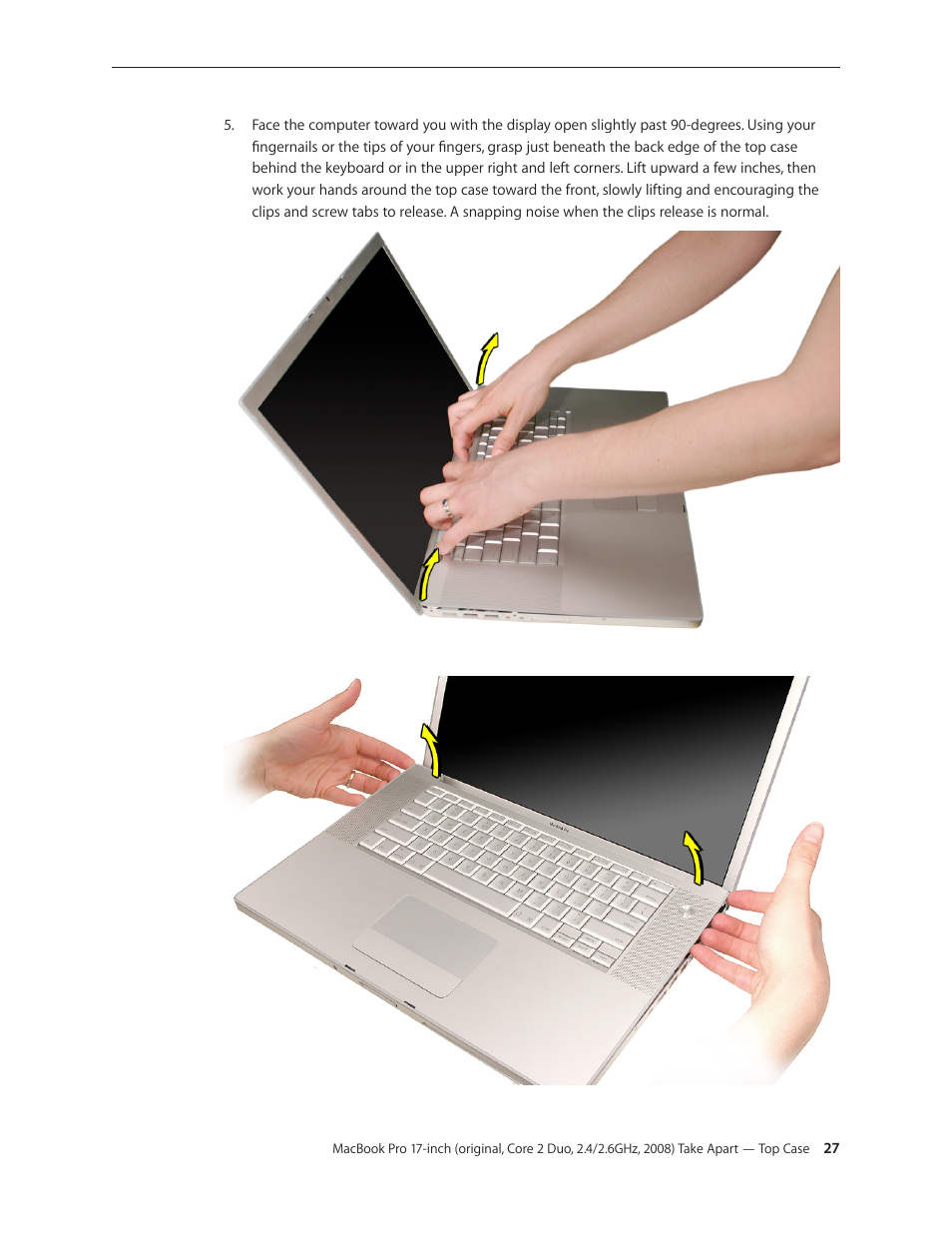 Apple MacBook Pro 17-inch (original, Core 2 Duo, 2.4GHz, Late 2007 CTO, Early 2008, and Late 2008) User Manual | Page 27 / 204