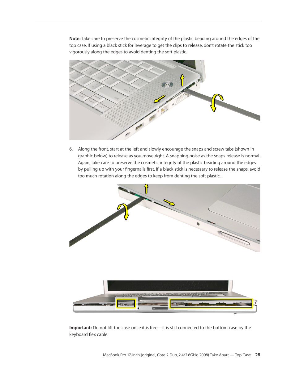 Apple MacBook Pro 17-inch (original, Core 2 Duo, 2.4GHz, Late 2007 CTO, Early 2008, and Late 2008) User Manual | Page 28 / 204