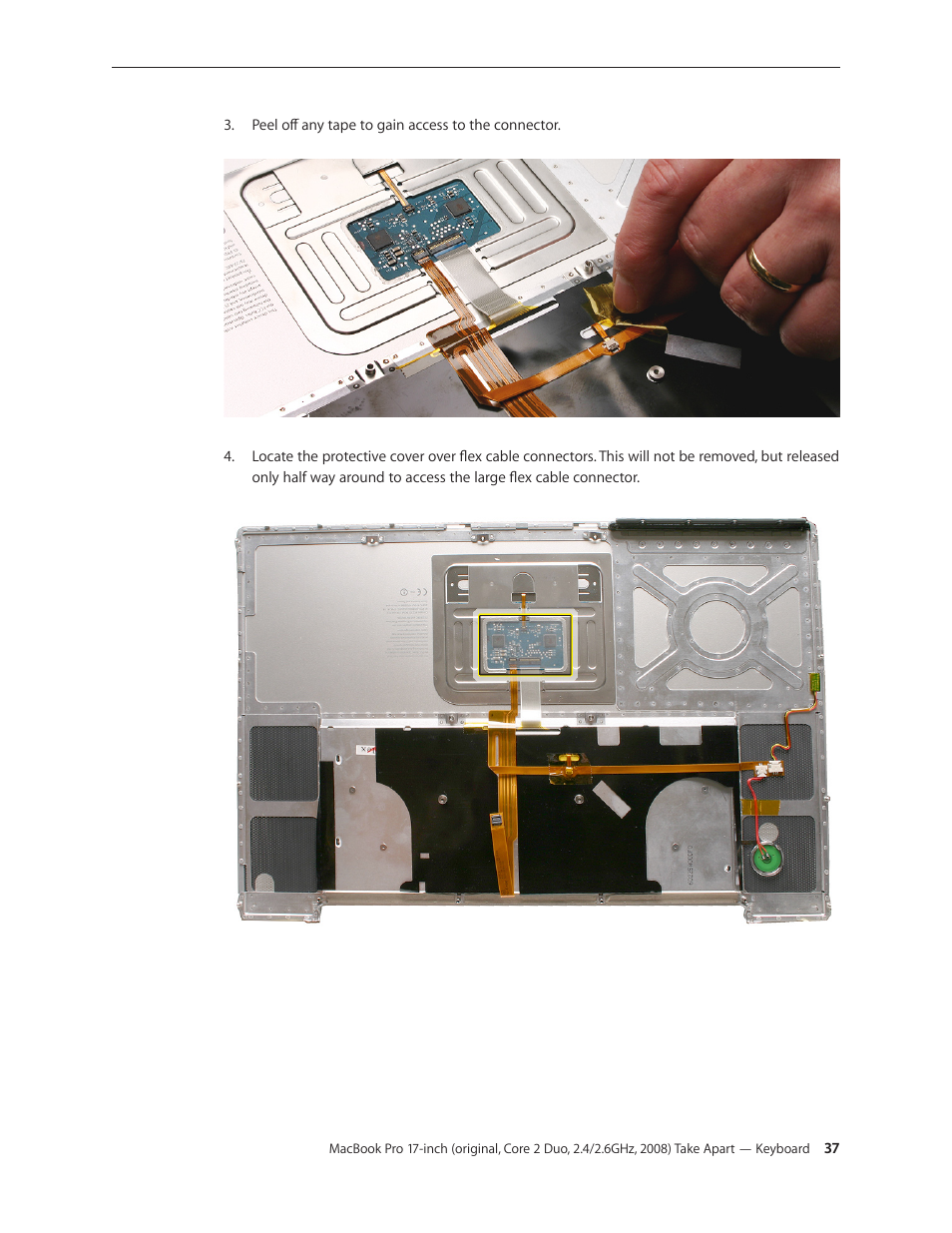 Apple MacBook Pro 17-inch (original, Core 2 Duo, 2.4GHz, Late 2007 CTO, Early 2008, and Late 2008) User Manual | Page 37 / 204