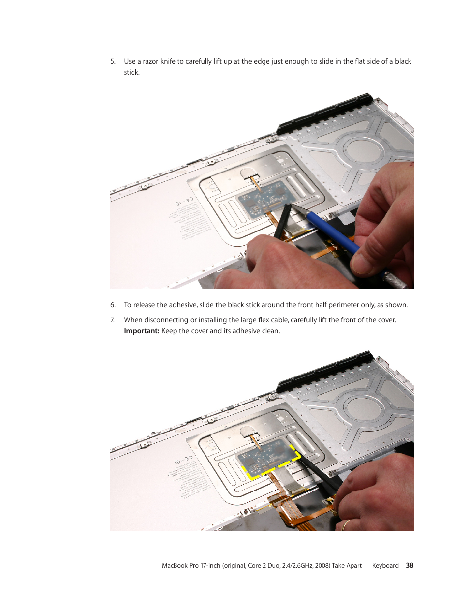 Apple MacBook Pro 17-inch (original, Core 2 Duo, 2.4GHz, Late 2007 CTO, Early 2008, and Late 2008) User Manual | Page 38 / 204