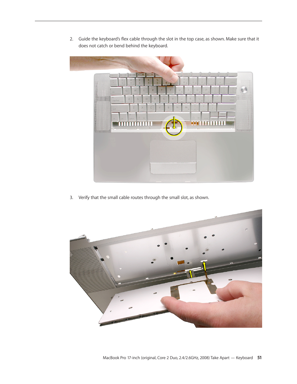 Apple MacBook Pro 17-inch (original, Core 2 Duo, 2.4GHz, Late 2007 CTO, Early 2008, and Late 2008) User Manual | Page 51 / 204