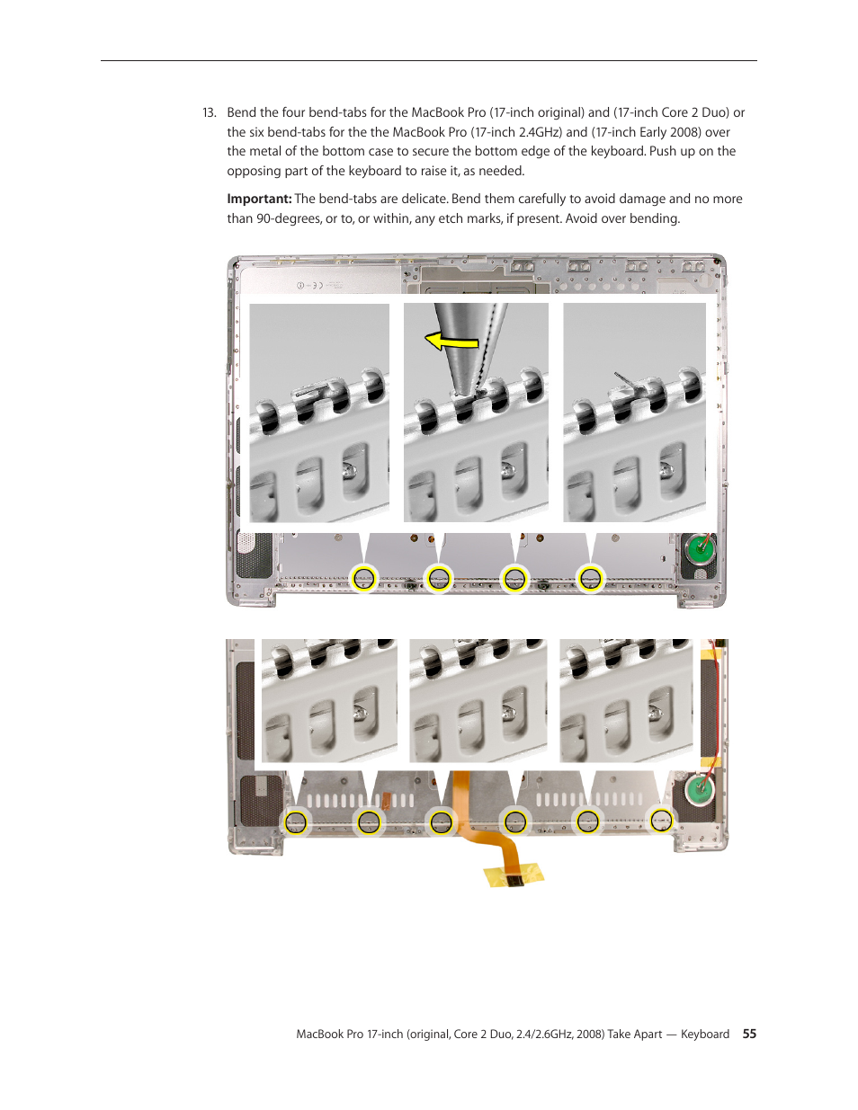 Apple MacBook Pro 17-inch (original, Core 2 Duo, 2.4GHz, Late 2007 CTO, Early 2008, and Late 2008) User Manual | Page 55 / 204