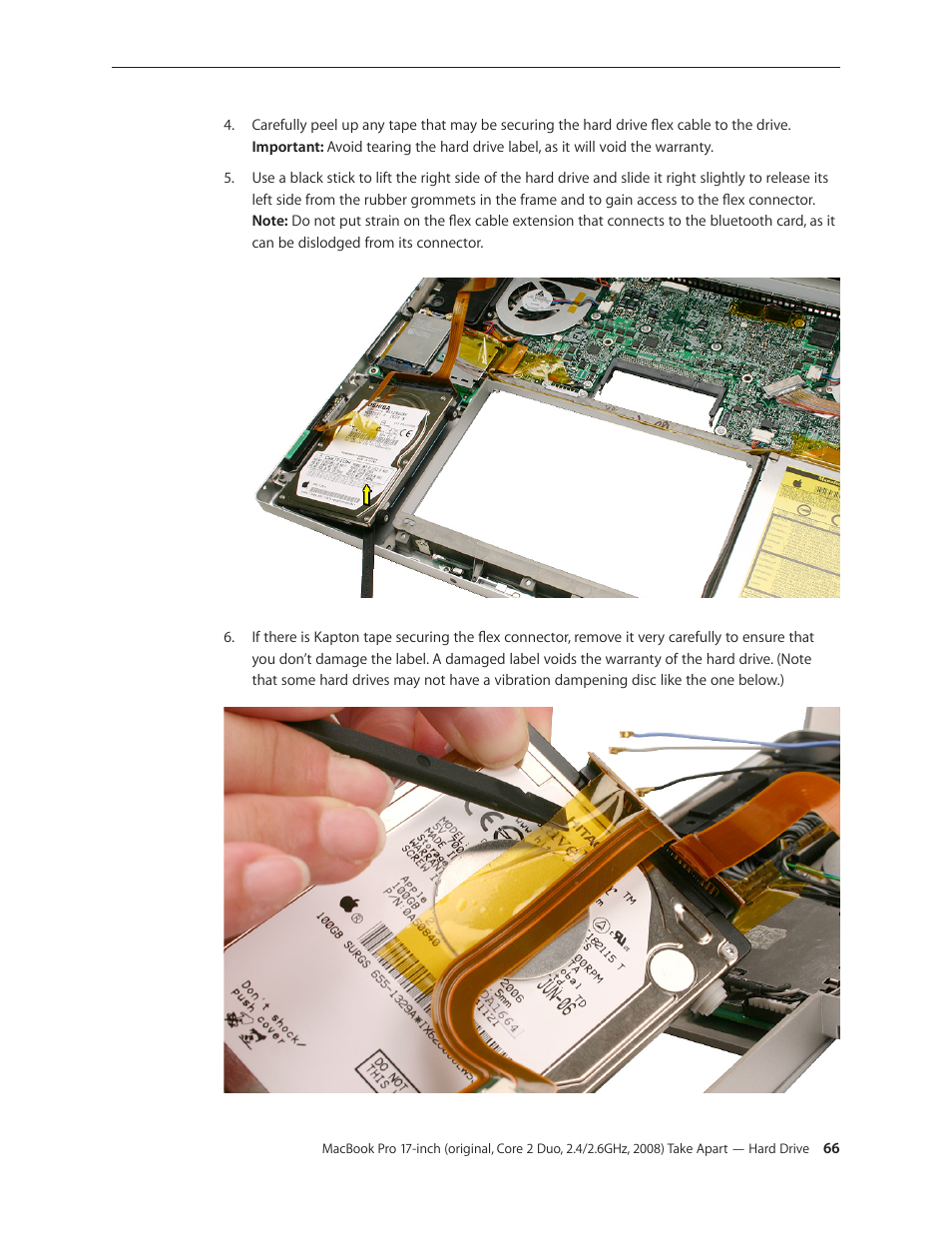 Apple MacBook Pro 17-inch (original, Core 2 Duo, 2.4GHz, Late 2007 CTO, Early 2008, and Late 2008) User Manual | Page 66 / 204