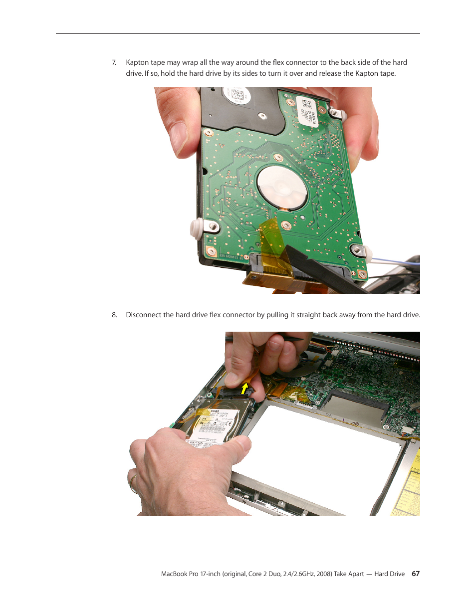 Apple MacBook Pro 17-inch (original, Core 2 Duo, 2.4GHz, Late 2007 CTO, Early 2008, and Late 2008) User Manual | Page 67 / 204