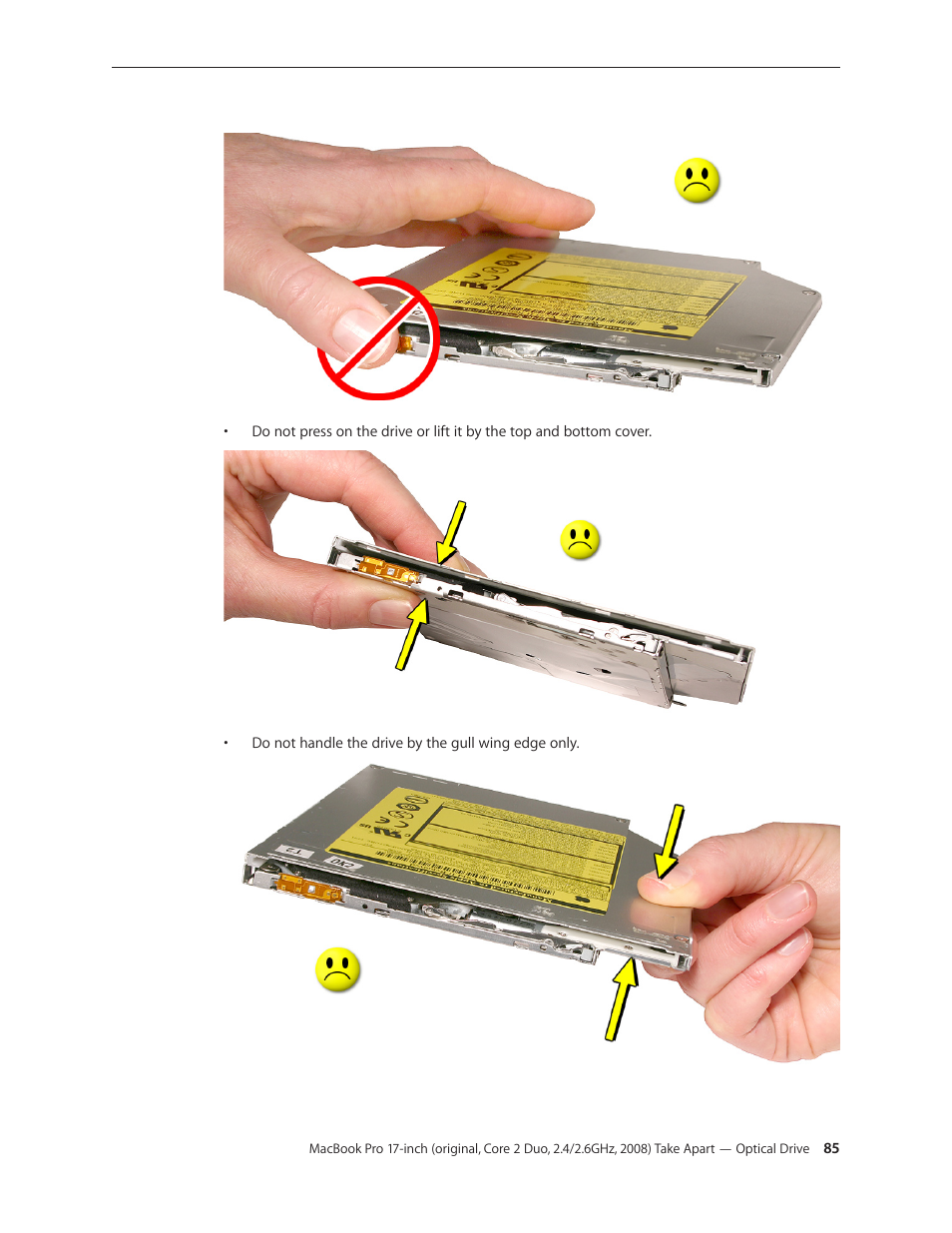 Apple MacBook Pro 17-inch (original, Core 2 Duo, 2.4GHz, Late 2007 CTO, Early 2008, and Late 2008) User Manual | Page 85 / 204