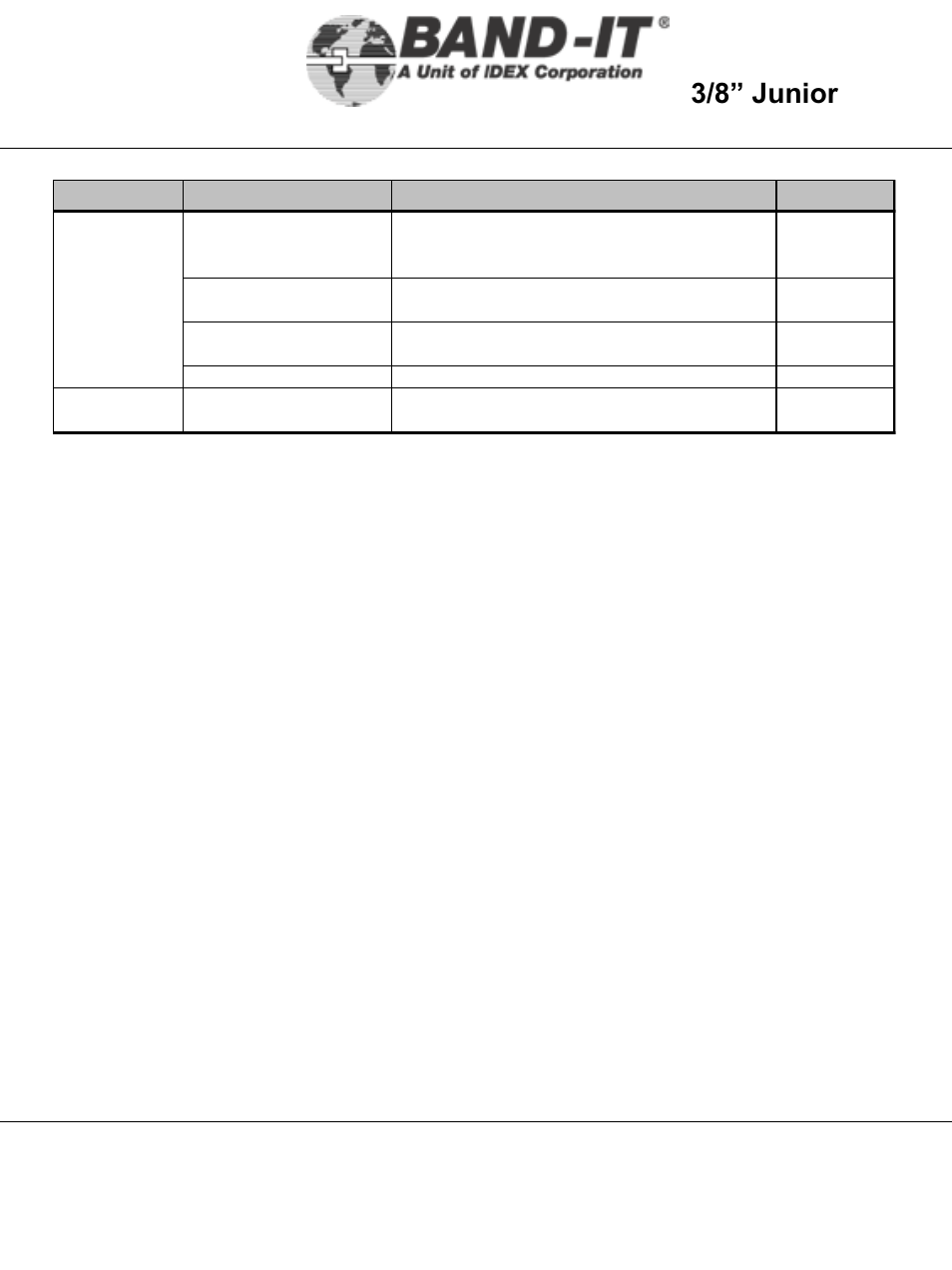 It5000-ab, Troubleshooting matrix, 20 of 38 | 3/8” junior, Tool | BAND-IT IT5000-AB 3/8 Junior Tool User Manual | Page 20 / 38