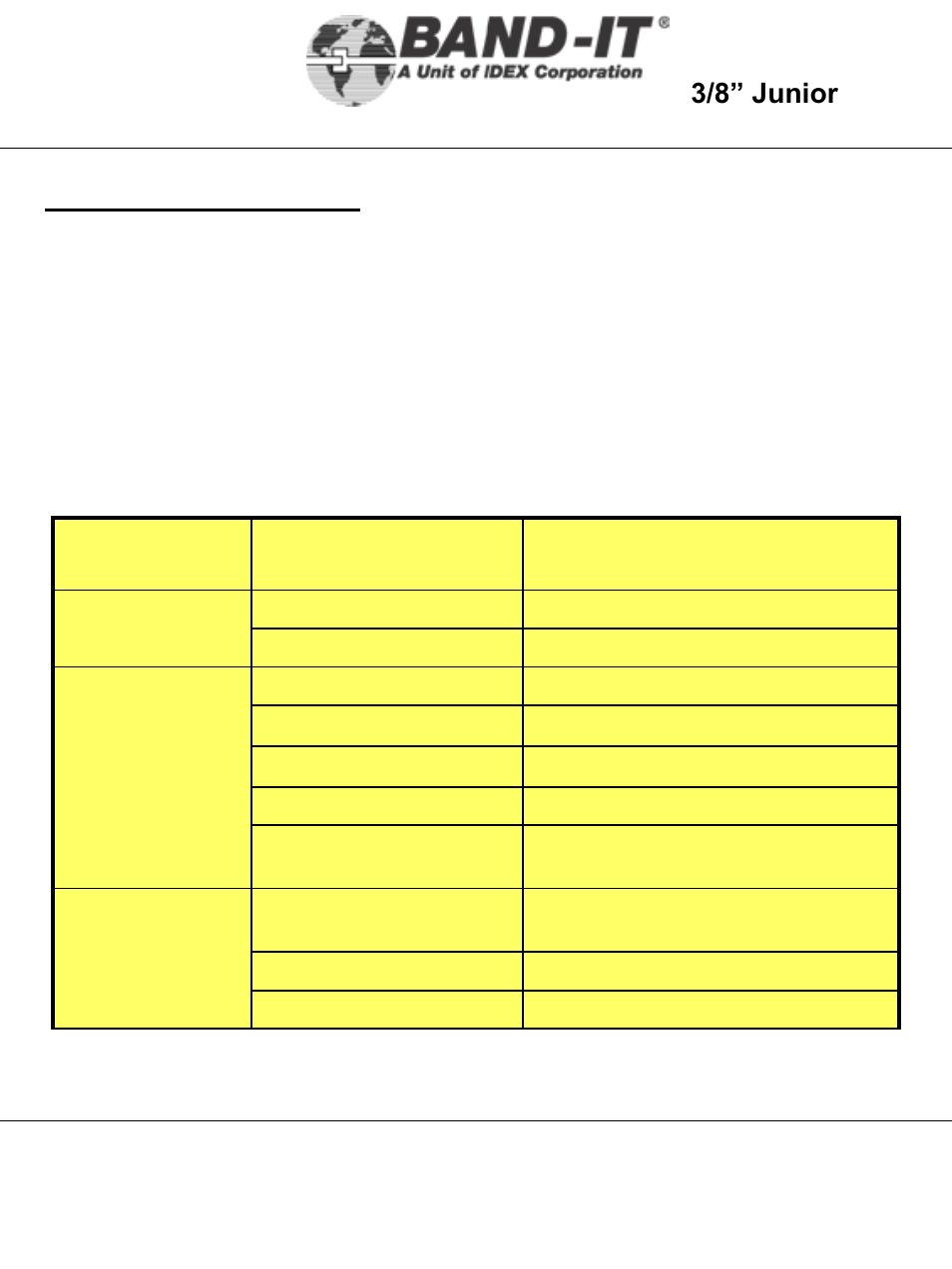 It5000-ab, Maintenance, Preventative maintenance schedule | 21 of 38, 3/8” junior, Tool | BAND-IT IT5000-AB 3/8 Junior Tool User Manual | Page 21 / 38