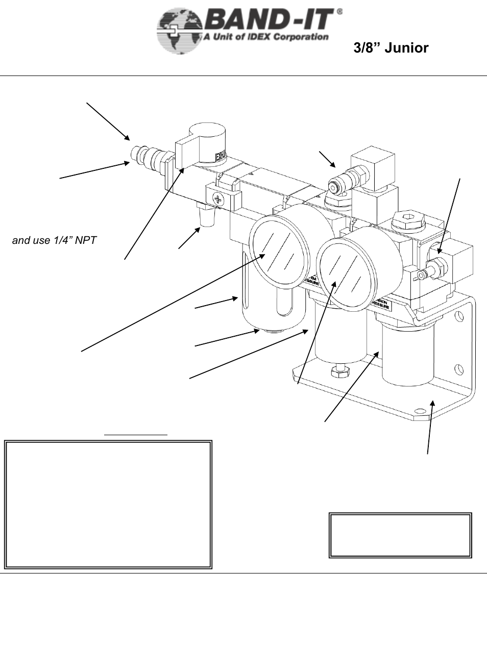 It5000-ab, Air controller module, Air system | 5 of 38, 3/8” junior, Tool | BAND-IT IT5000-AB 3/8 Junior Tool User Manual | Page 5 / 38